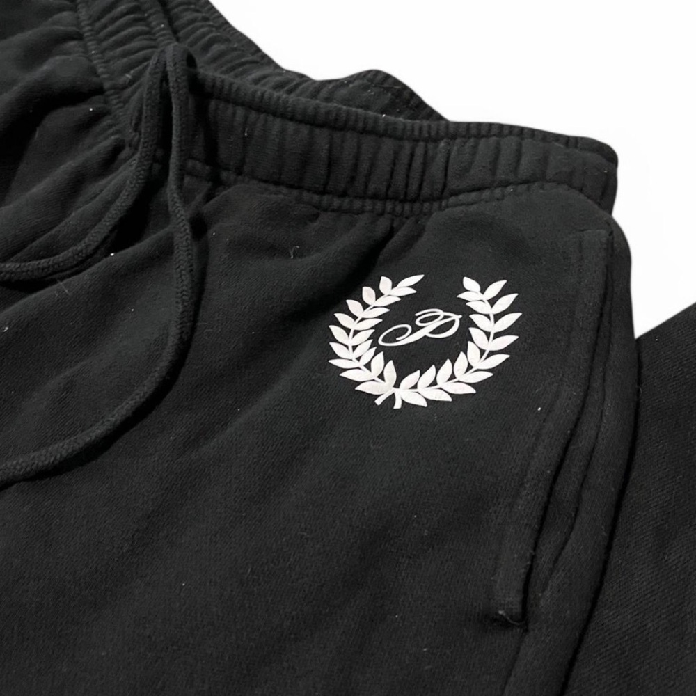 Black PINK Sweatpants with White Logo